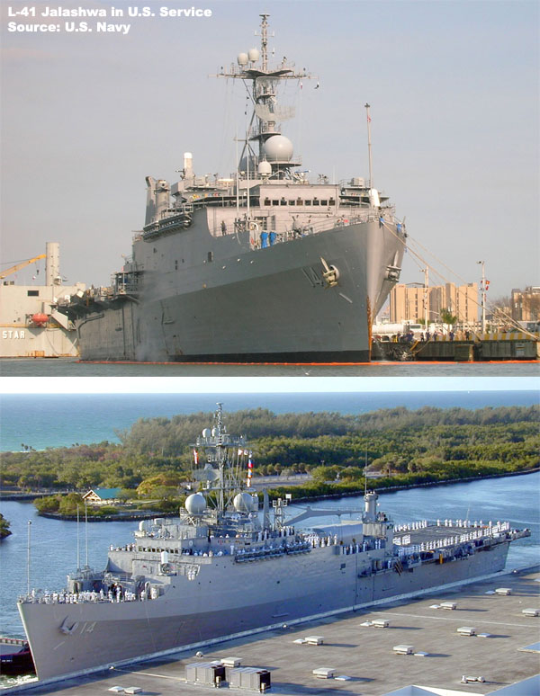 Overview — JALASHWA (L41) class — Amphibious — Ships — Weapons