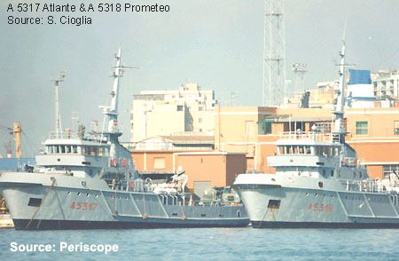 Overview — ATLANTE (A5317) class — Auxiliary — Ships — Weapons